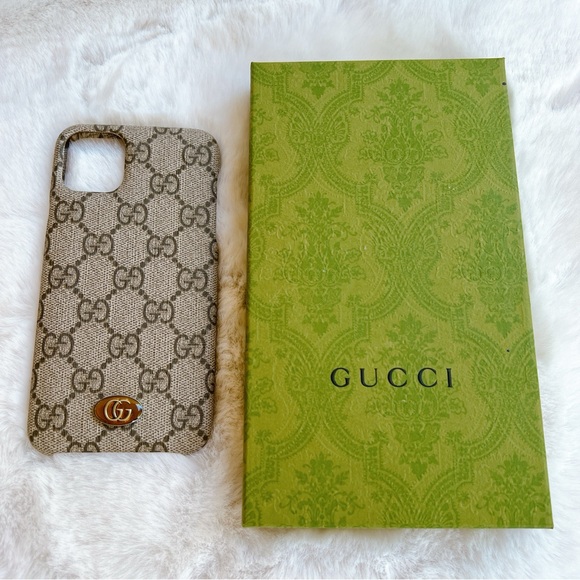 Gucci iphone 11 pro max cover case Brand New logo w/ box tags pristine Ophidia - Picture 3 of 16